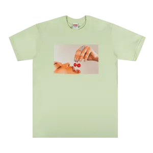 SUPREME CHERRIES TEE PALE MINT