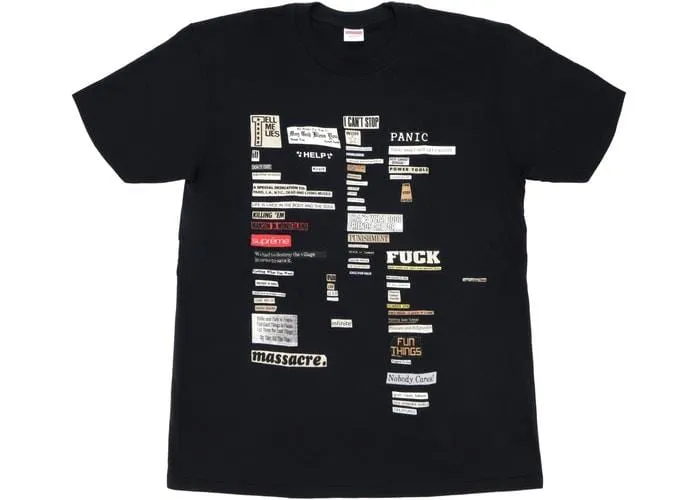 SUPREME CUTOUTS TEE BLACK