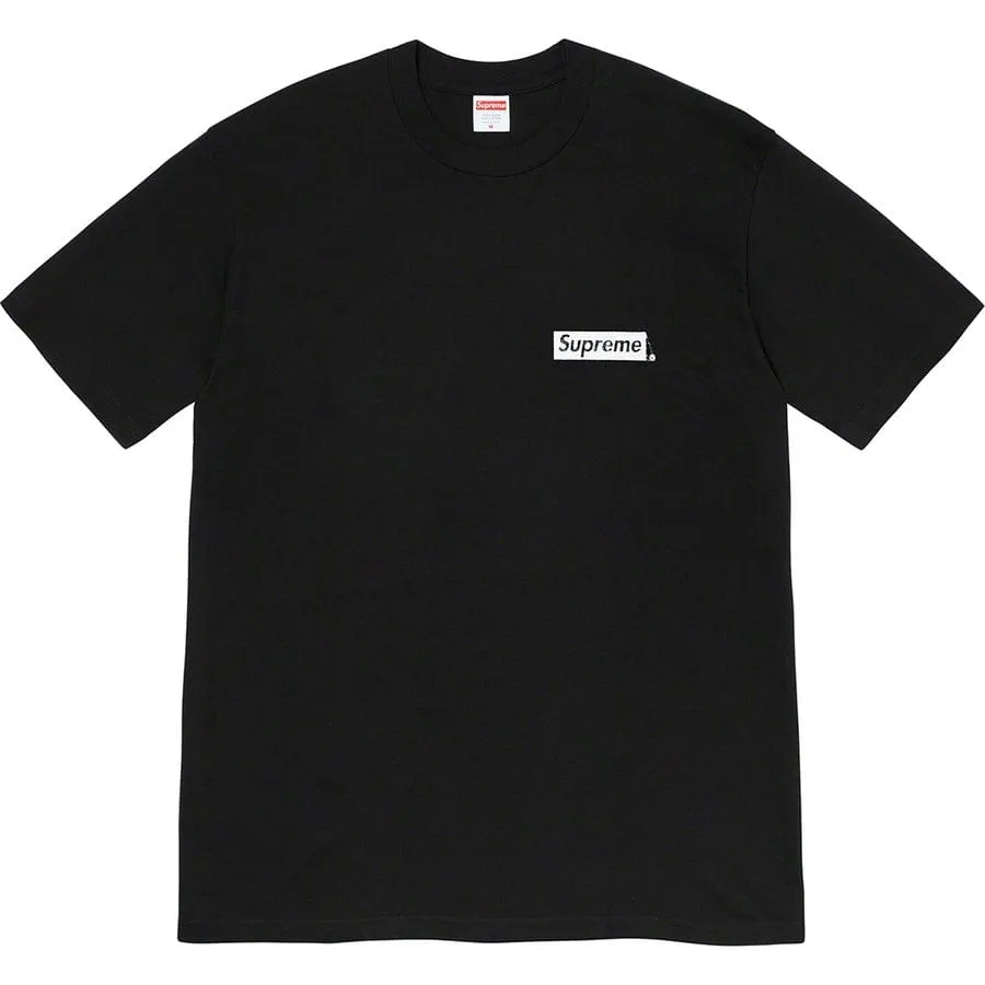 SUPREME SPIRAL TEE SHIRT BLACK