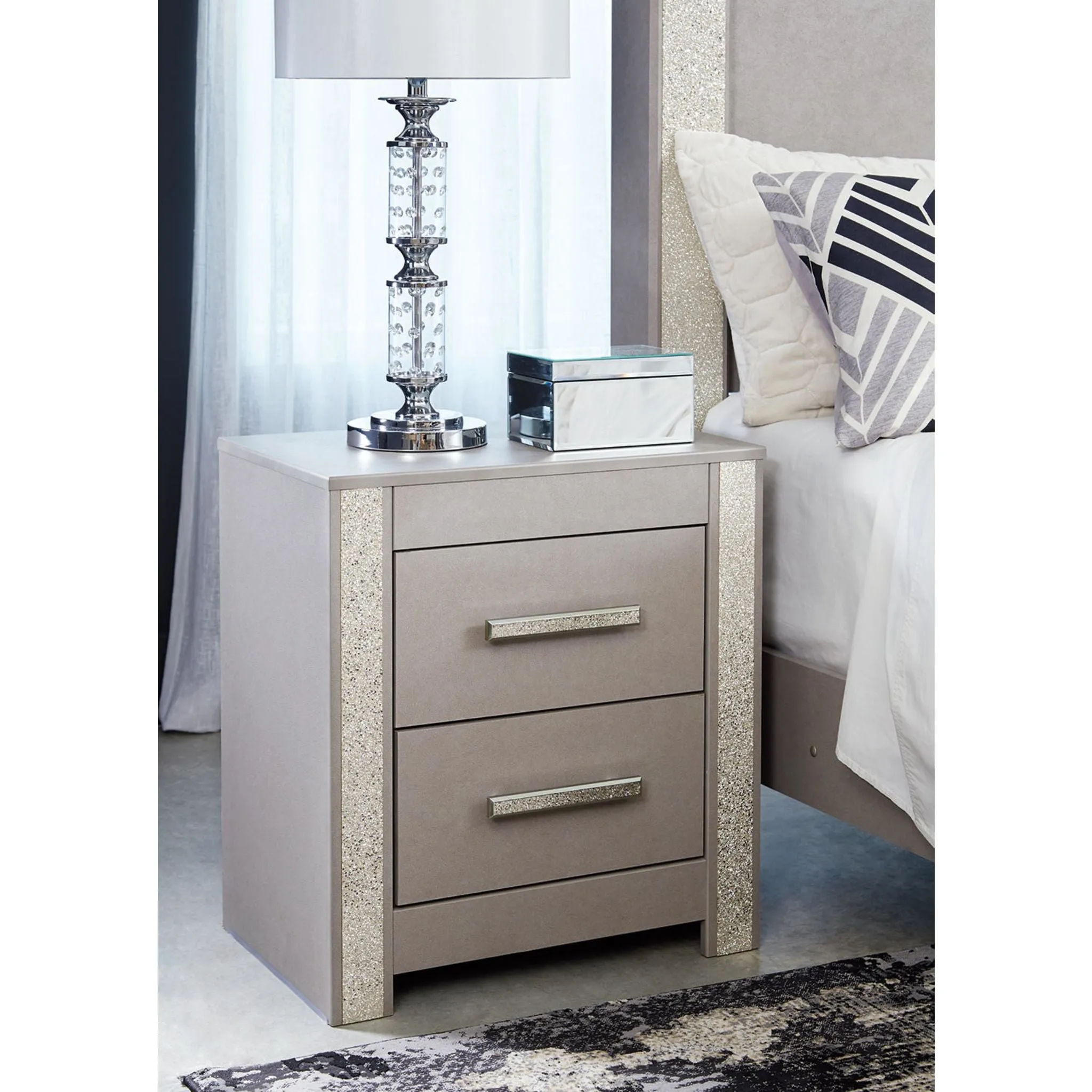 Surancha Nightstand - Gray