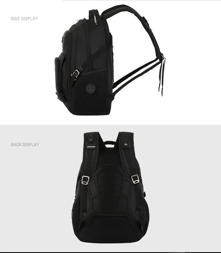 Swiss Design Medium Travel Backpack with USB Charging and Headphone Cord Port