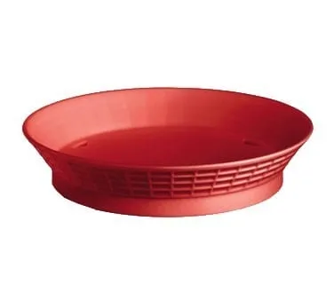 Tablecraft 157512R 12" Red Fast Food Platter Basket with Base | Denson CFE