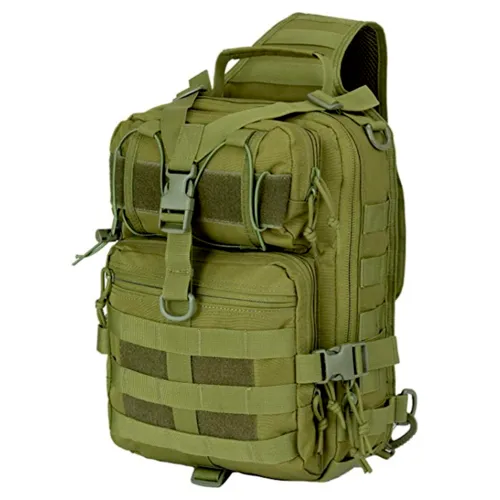 Tactical Military Sling Backpack 15L Shoulder Bag Molle Outdoor