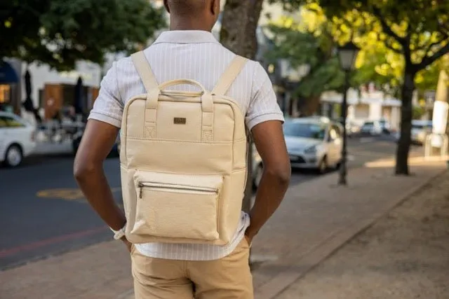 Tan Leather Goods - Charlie Backpack | Cream