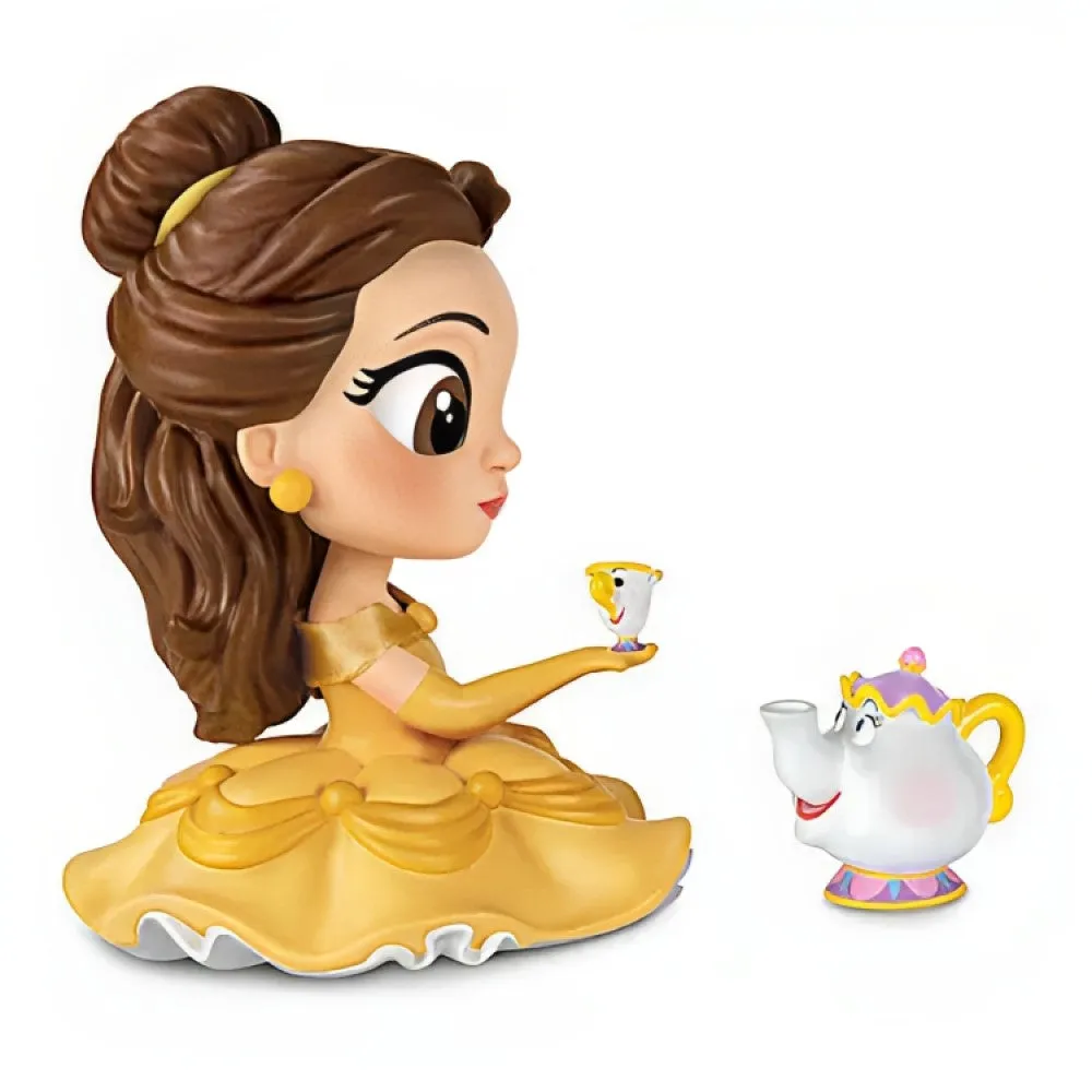 The Ashton-Drake Galleries Disney Princess Timeless Tales Tots Figure Collection Issue #1: Princess Belle Handcrafted & Hand-Painted Resin Figurine with Fabric Accents 4-Inches