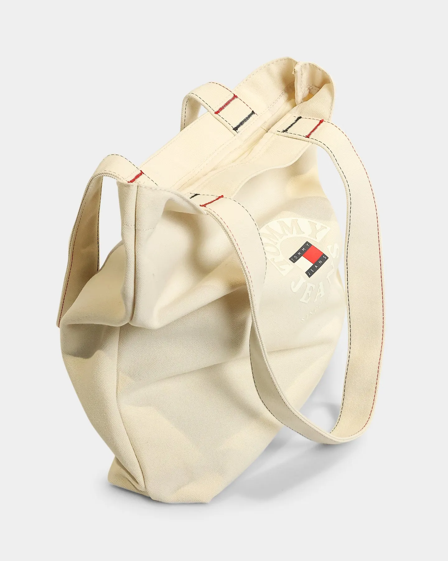 Tommy Jeans Logo Canvas Bag Natural