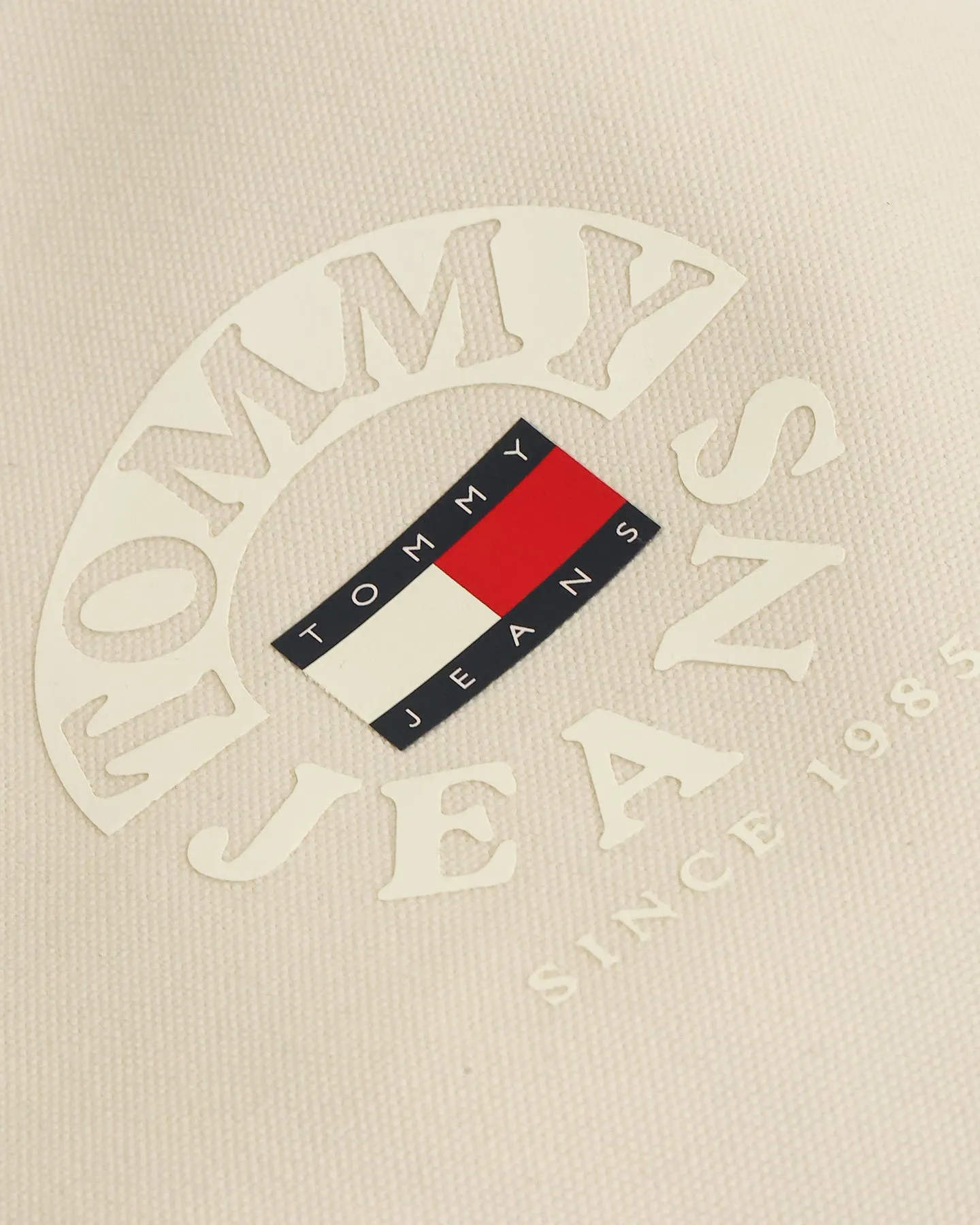 Tommy Jeans Logo Canvas Bag Natural