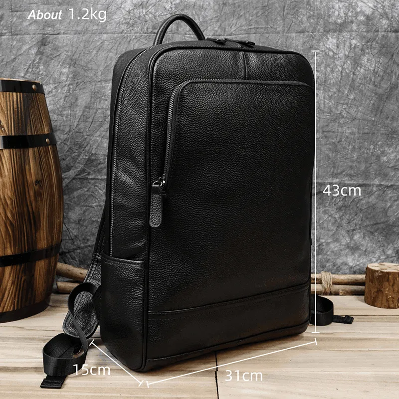 Travel Backpacks For Men Women Daypacks Black Brown Leather