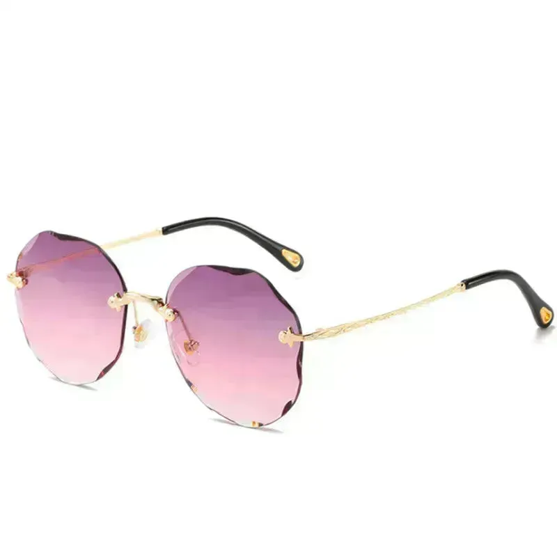 Trendy Fashion Metal Handle Unisex Sunglasses