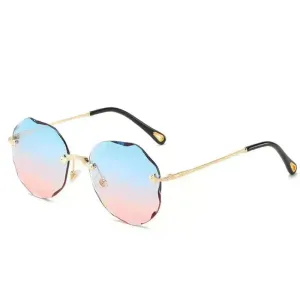 Trendy Fashion Metal Handle Unisex Sunglasses