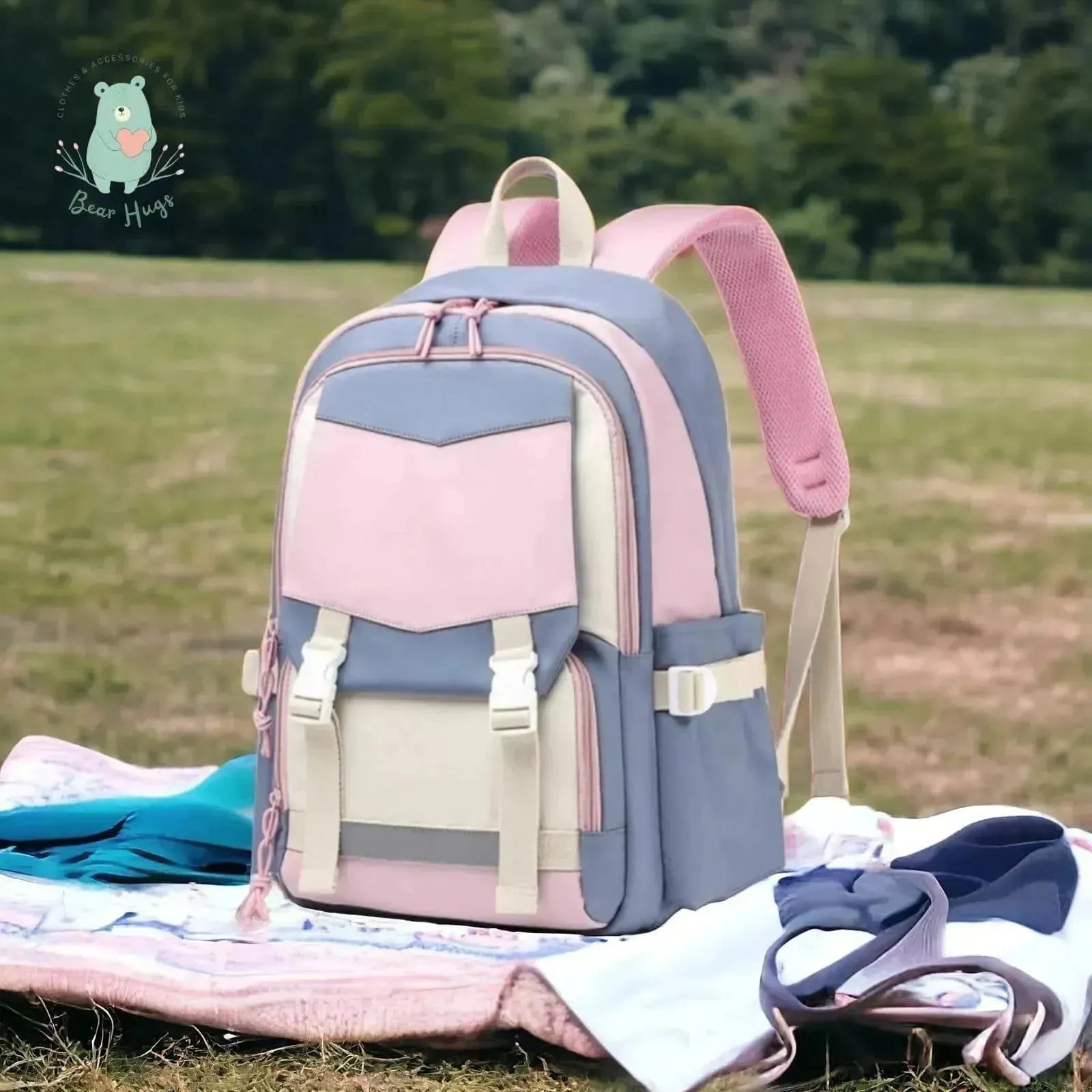 Trendy Pastel Hues Student Backpack