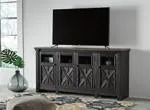 Tyler Creek Black/Gray 74" TV Stand