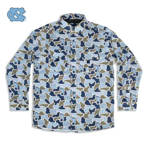 UNC Tar Heels Camo - Frio Tech Long Sleeve