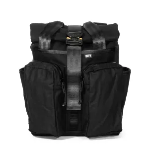 VerBockel 'Day Pack' Roll Top Backpack 2.0 Black TexWax™ Canvas