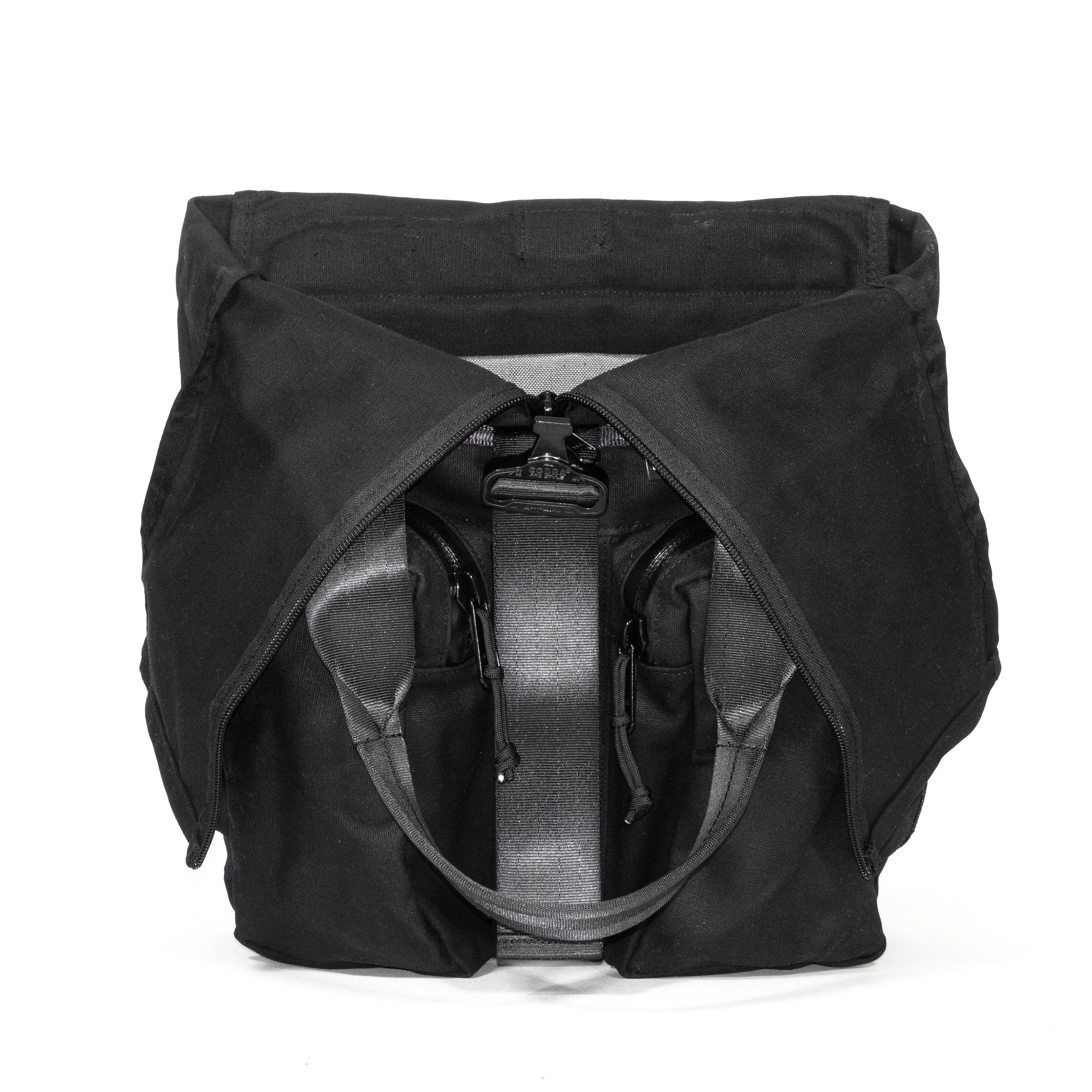 VerBockel 'Day Pack' Roll Top Backpack 2.0 Black TexWax™ Canvas