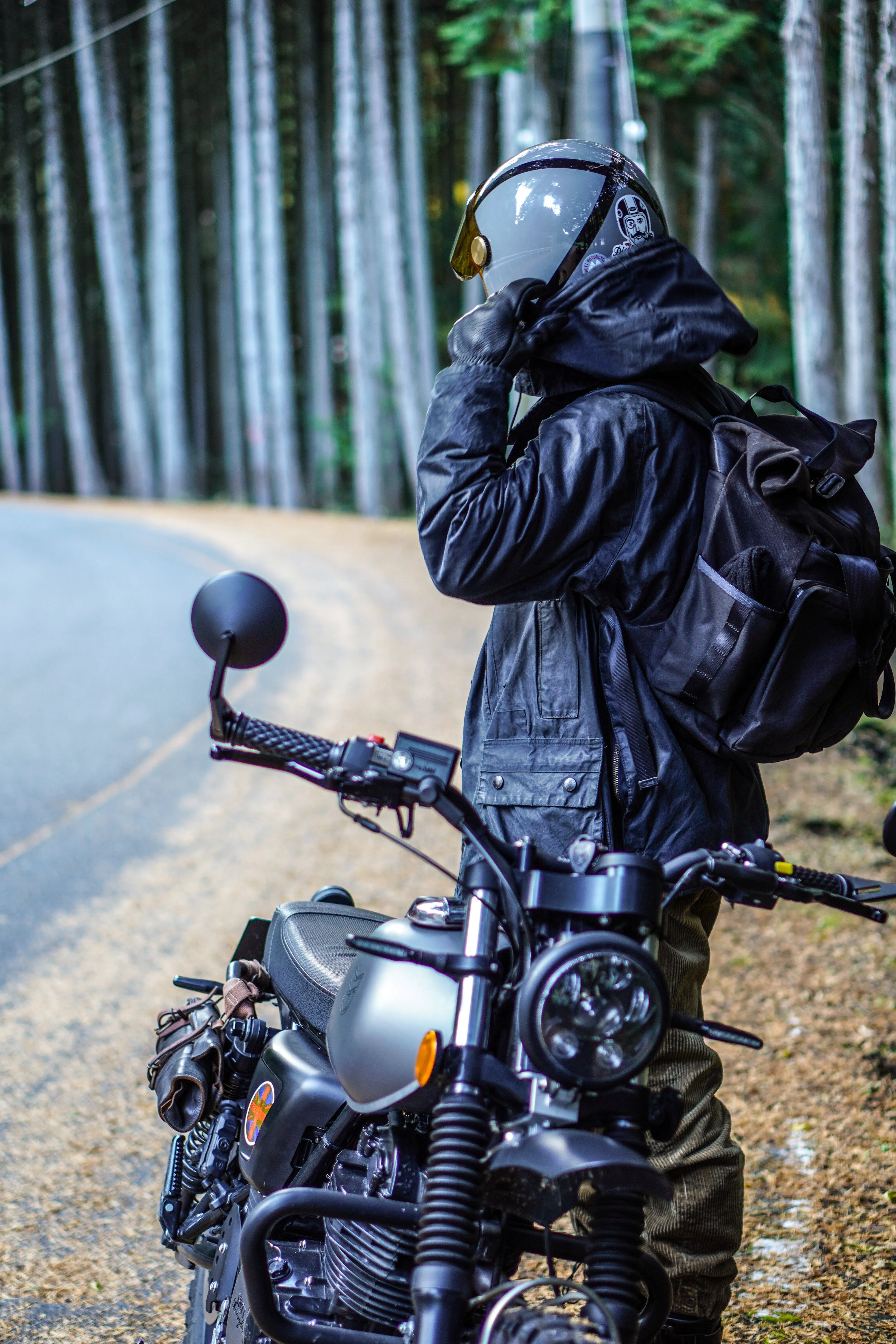 VerBockel 'Day Pack' Roll Top Backpack 2.0 Black TexWax™ Canvas