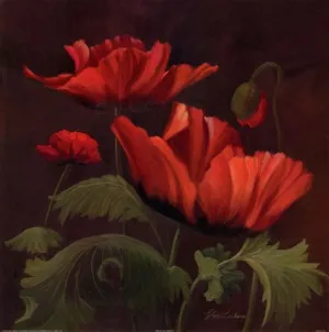 Vibrant Red Poppies II