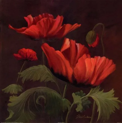 Vibrant Red Poppies II