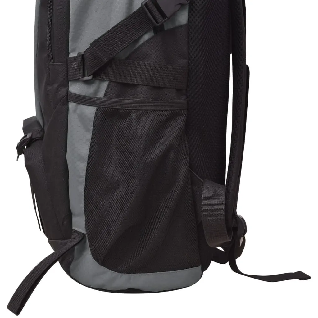 vidaXL Hiking Backpack 40 L Black and Grey