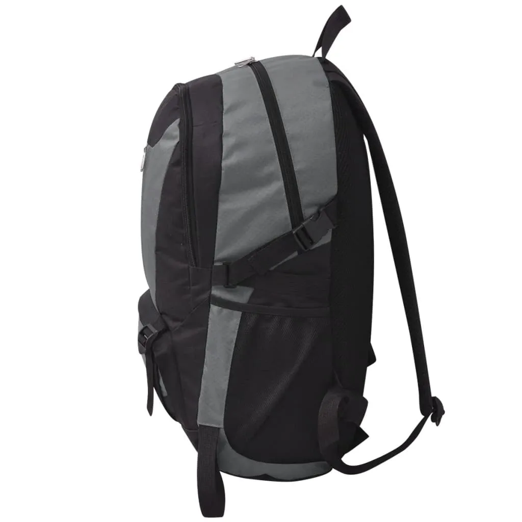 vidaXL Hiking Backpack 40 L Black and Grey