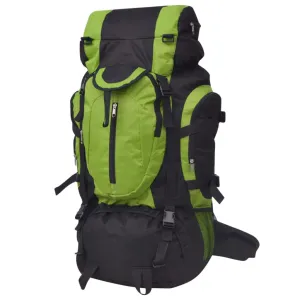 vidaXL Hiking Backpack XXL 75 L Black and Green