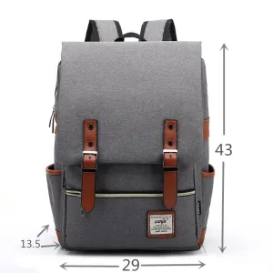 Vintage 16 inch Laptop Backpack Canvas Bags Travel Leisure Backpacks Retro Casual Bag School Bags For Teenagers