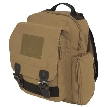 Vintage Style Canvas Sling Backpack - Olive Drab