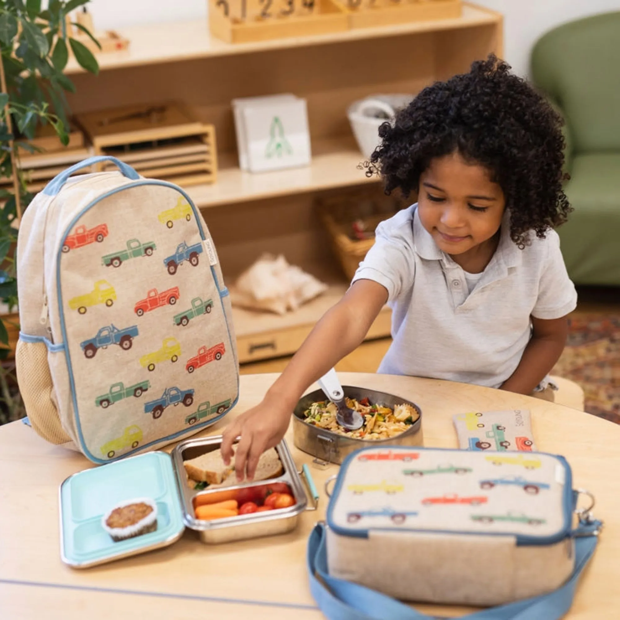 Vintage Trucks Toddler Backpack