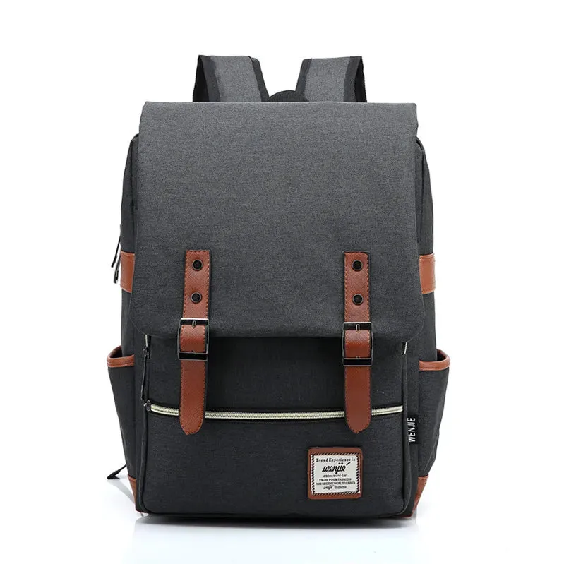 Vintage Unisex Oxford Waterproof Backpack