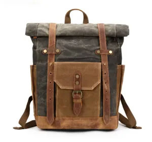 Vintage Waterproof Men's Canvas Backpack C8808