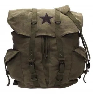 Vintage Weekender Canvas Backpack