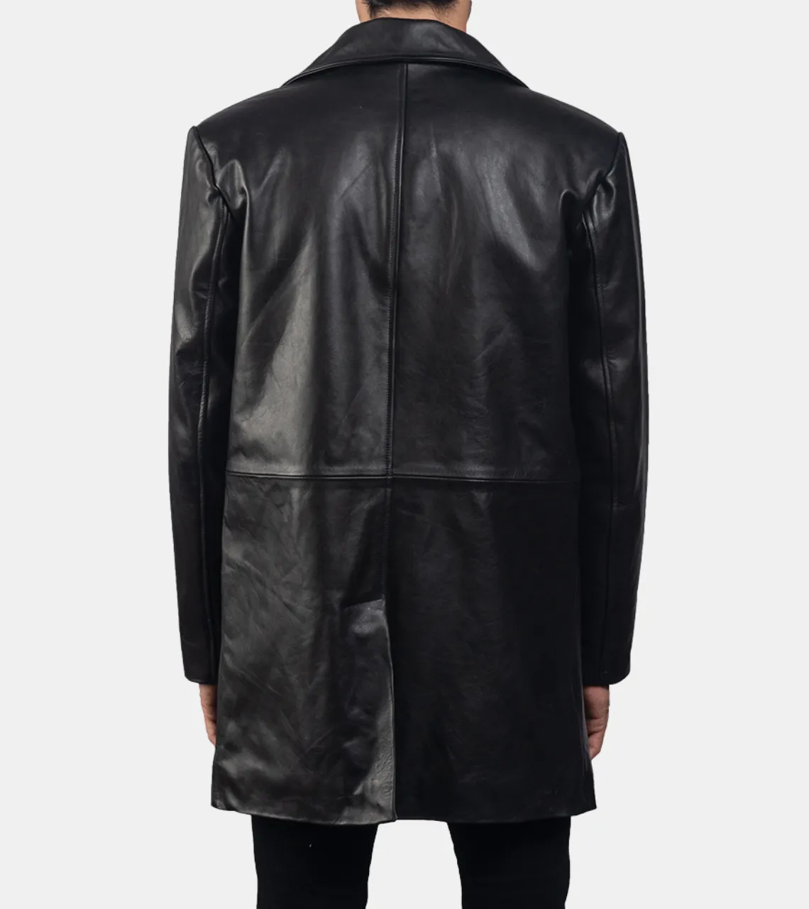 Walt Men's Black Leather Coat