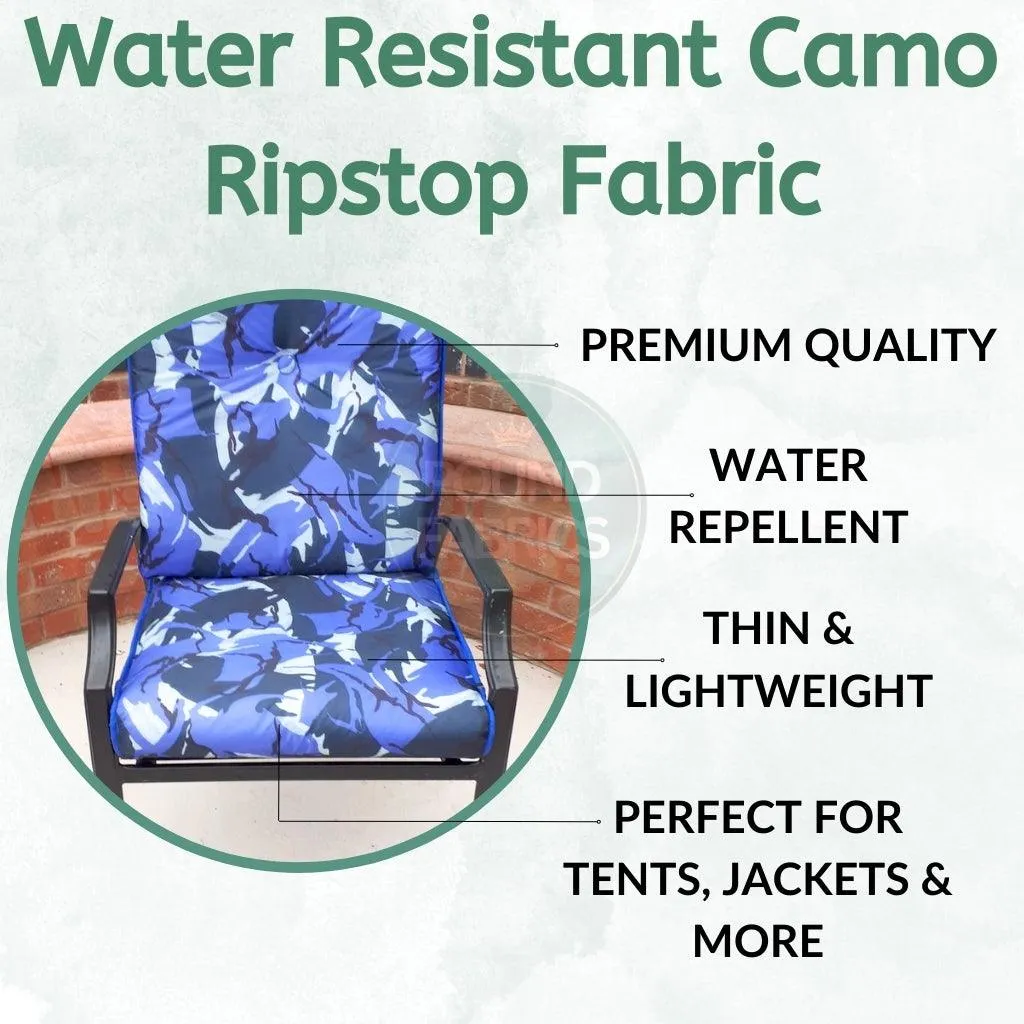 Water Resistant Camouflage Ripstop Fabric