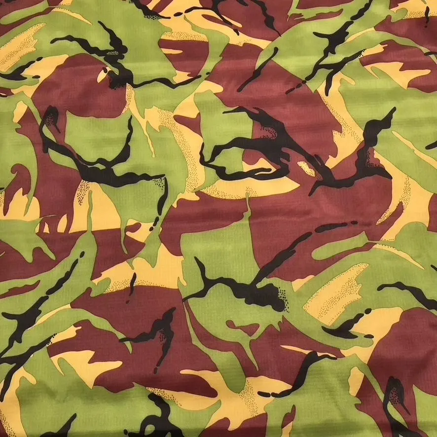 Water Resistant Camouflage Ripstop Fabric