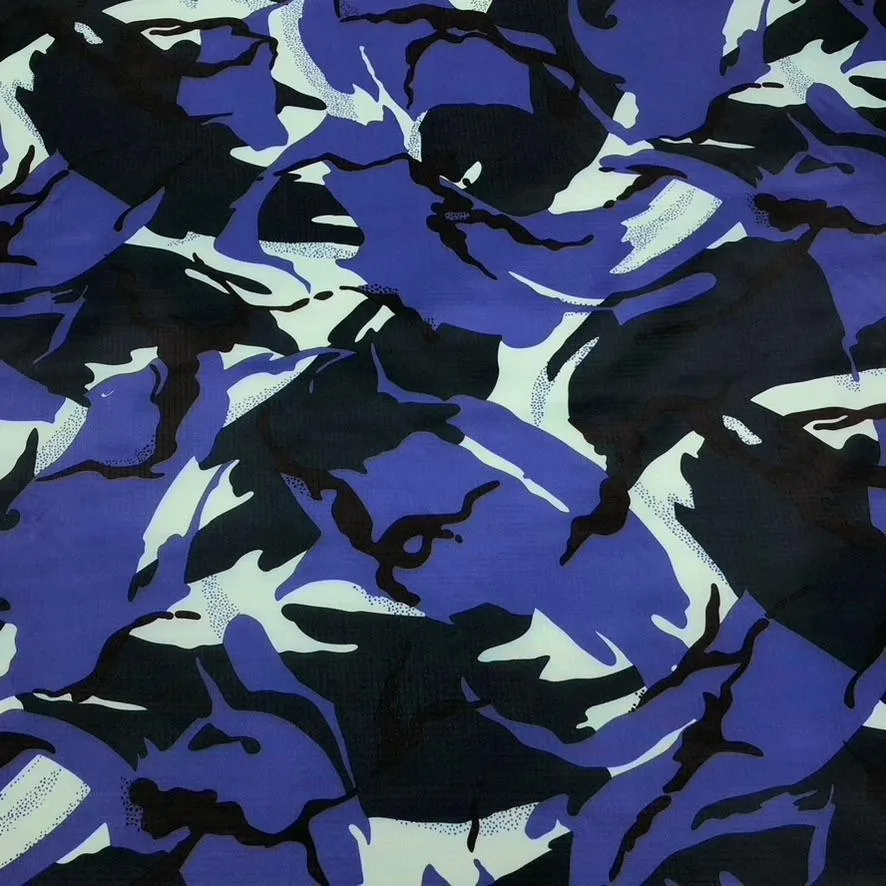 Water Resistant Camouflage Ripstop Fabric