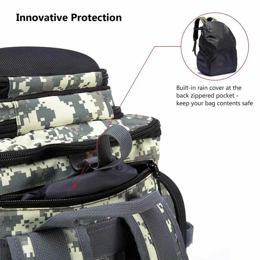 Water Resistant Fishing Tackle Backpack [3670] Tactical Bag