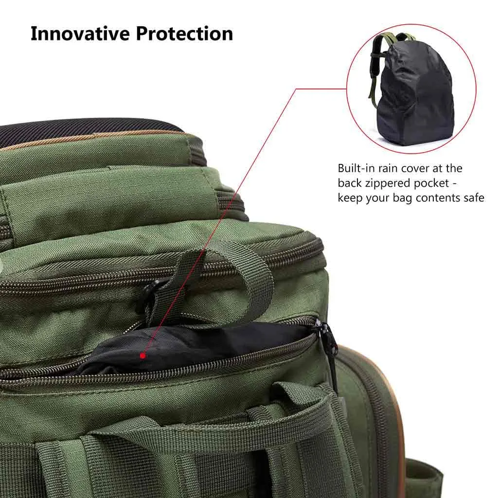 Water Resistant Fishing Tackle Backpack [3670] Tactical Bag