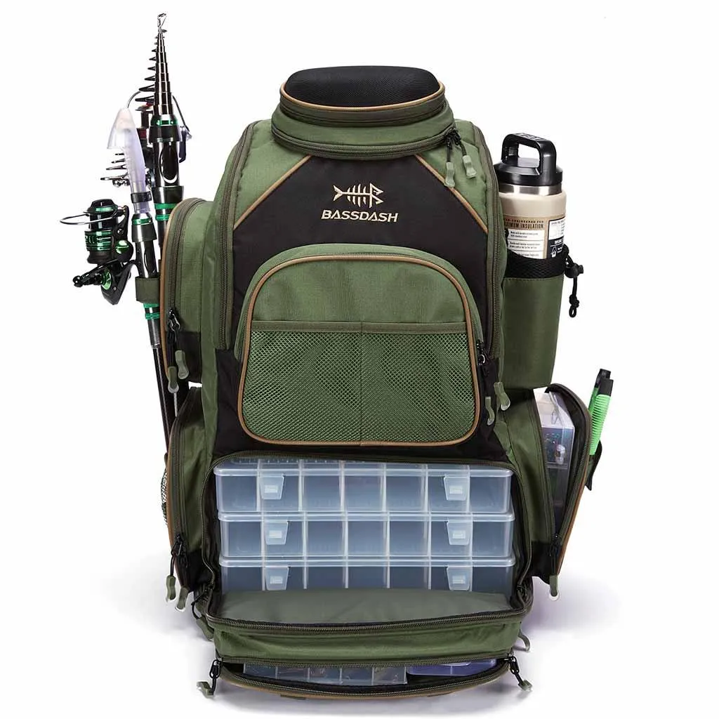 Water Resistant Fishing Tackle Backpack [3670] Tactical Bag