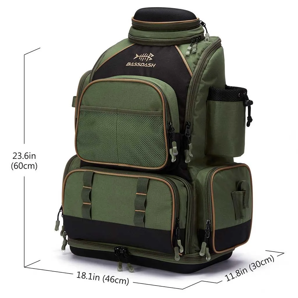 Water Resistant Fishing Tackle Backpack [3670] Tactical Bag