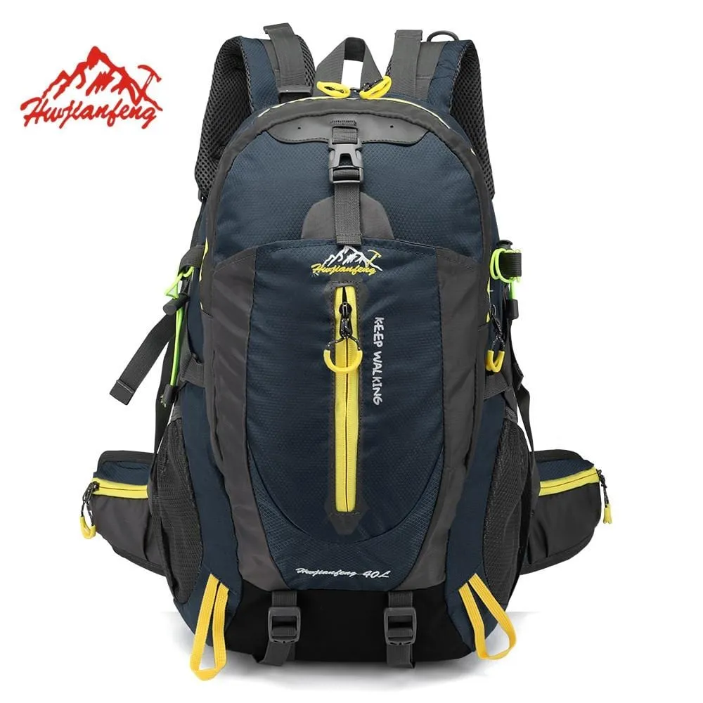 Waterproof Climbing Backpack Rucksack 40L Outdoor Sports Bag Travel Hiking Trekking