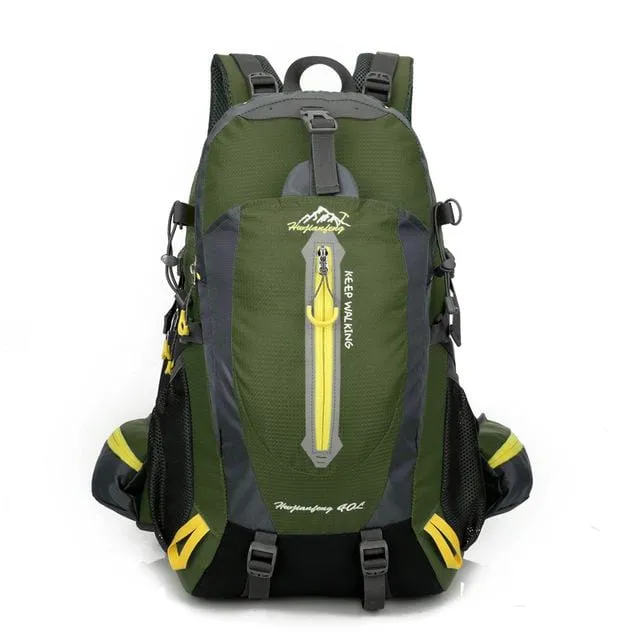 Waterproof Climbing Backpack Rucksack 40L Outdoor Sports Bag Travel Hiking Trekking