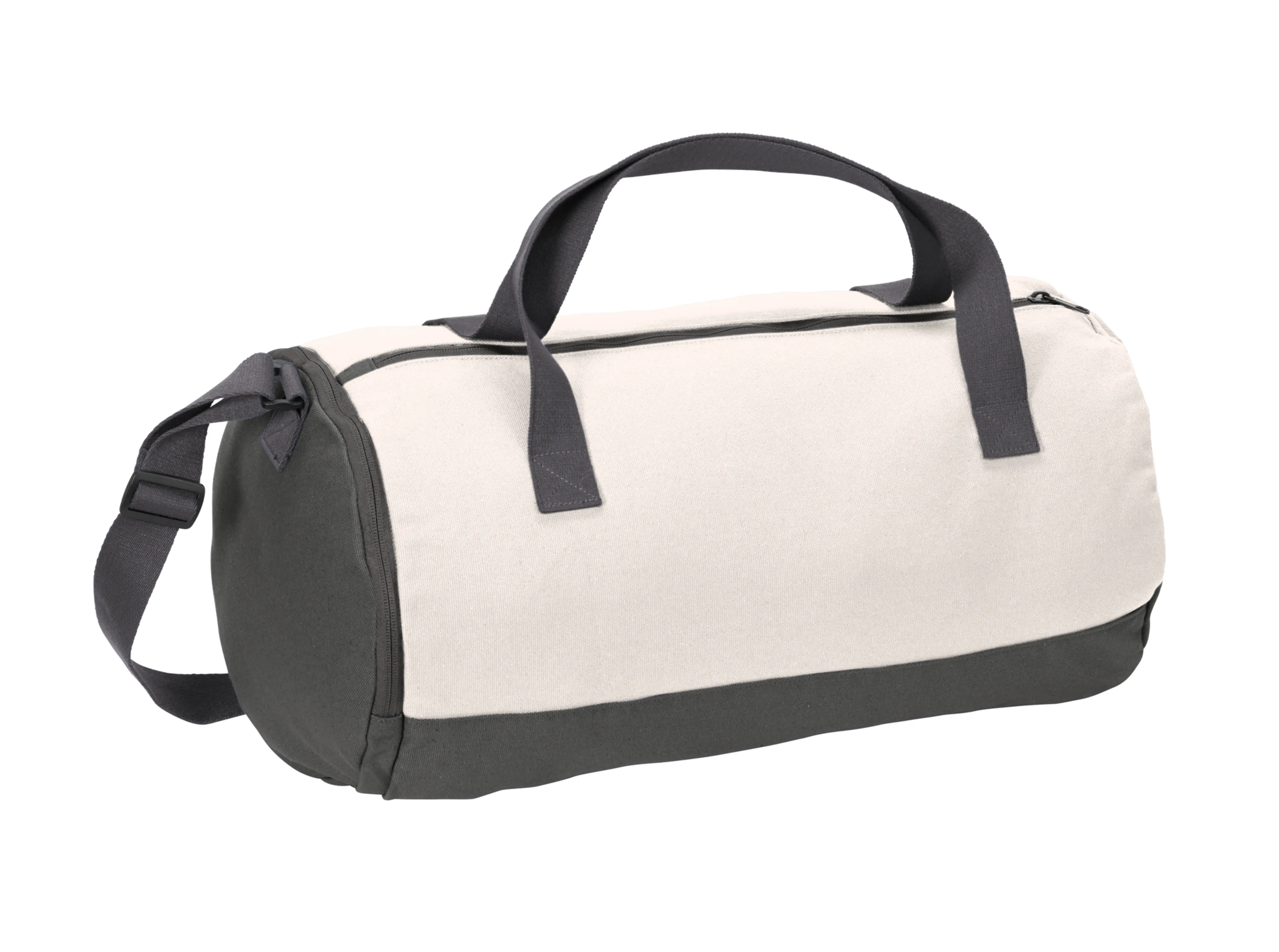 Weekender Cotton Canvas Barrel Duffel