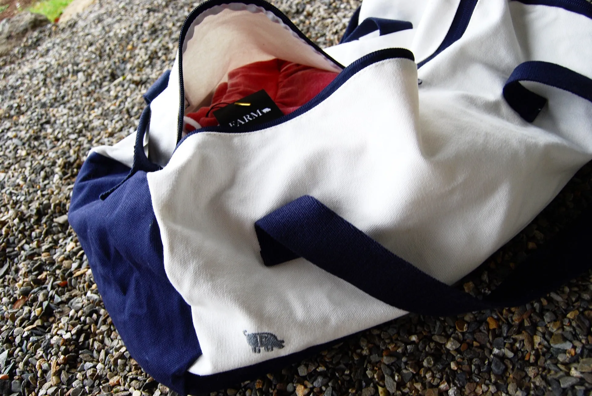 Weekender Cotton Canvas Barrel Duffel