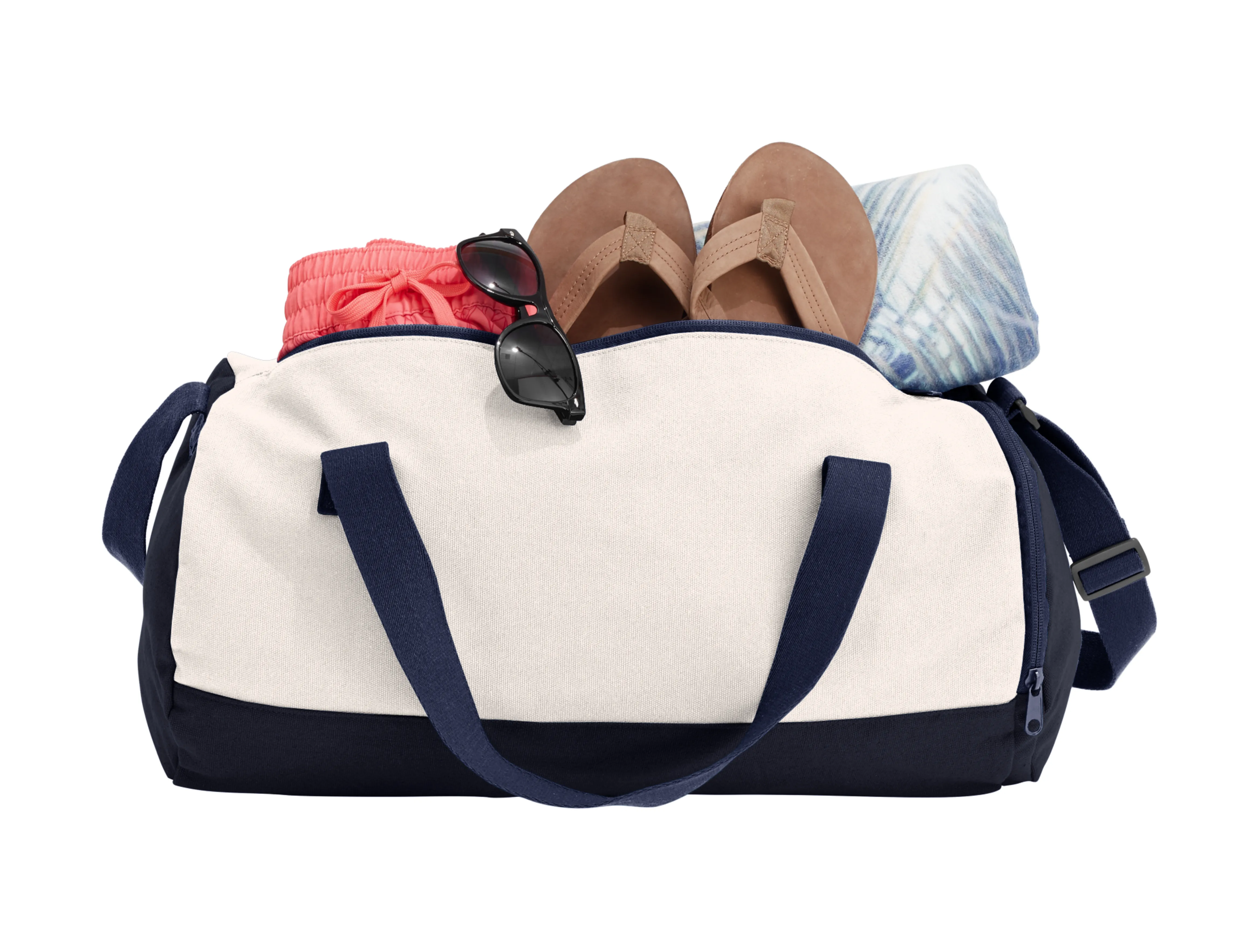 Weekender Cotton Canvas Barrel Duffel