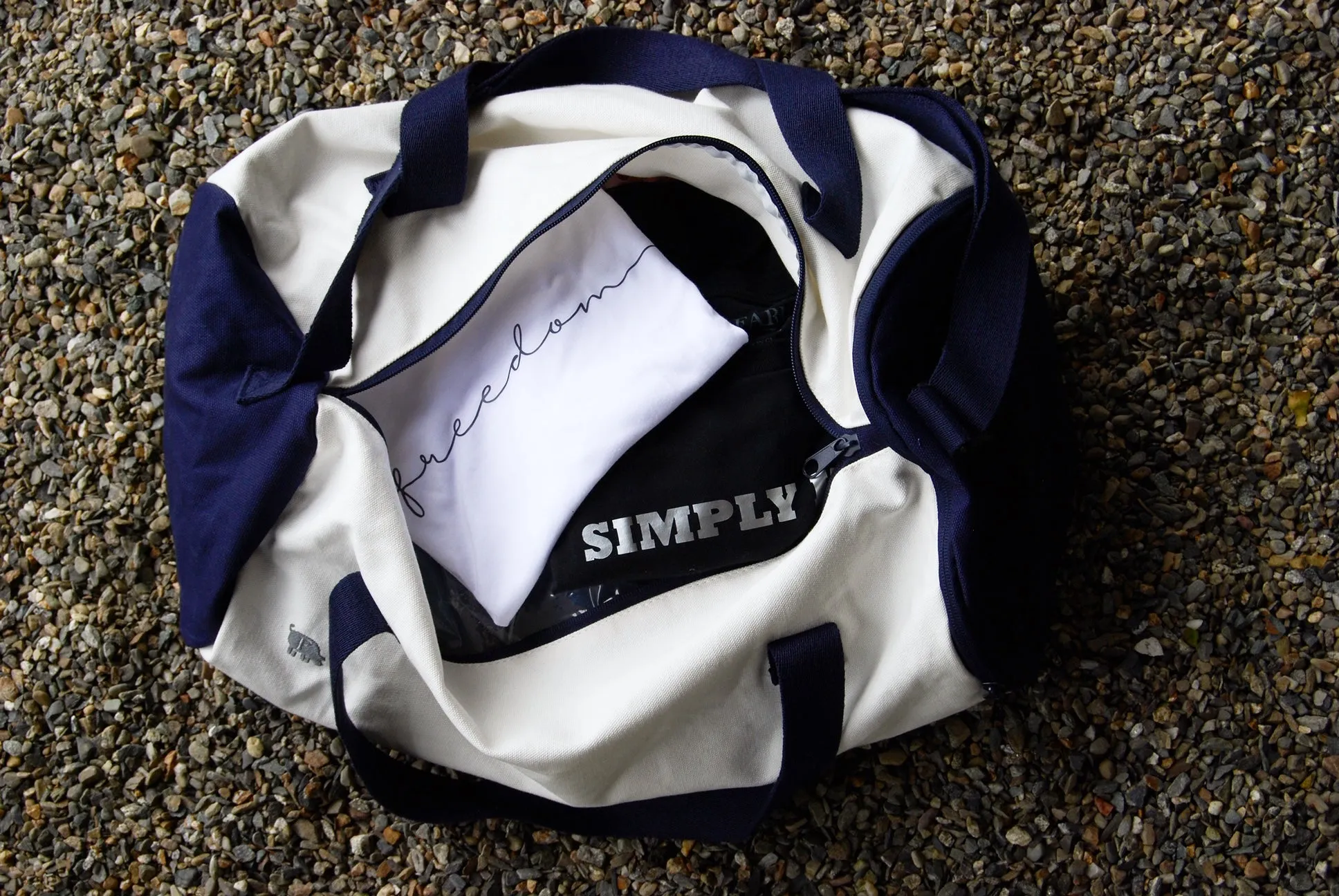 Weekender Cotton Canvas Barrel Duffel