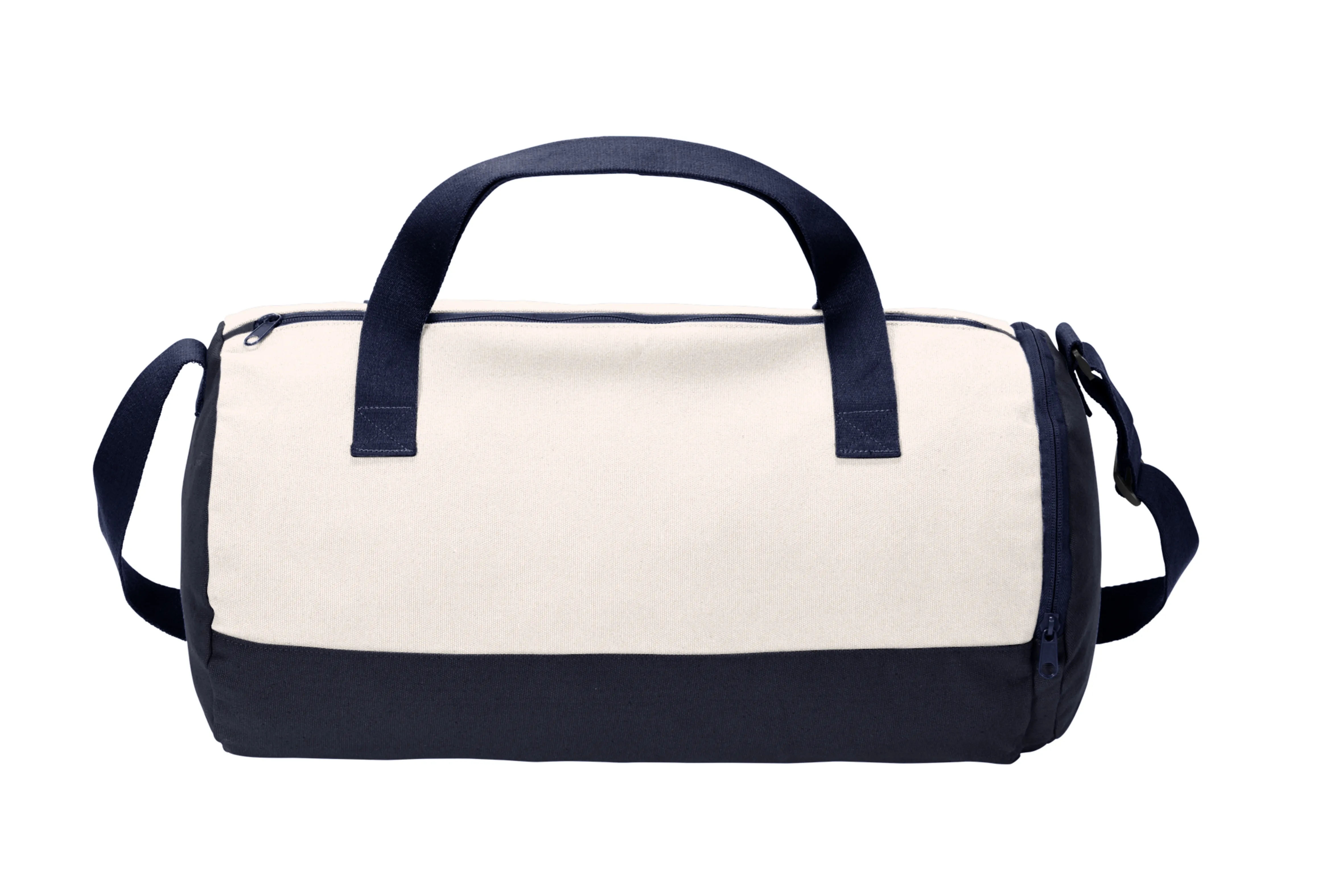 Weekender Cotton Canvas Barrel Duffel