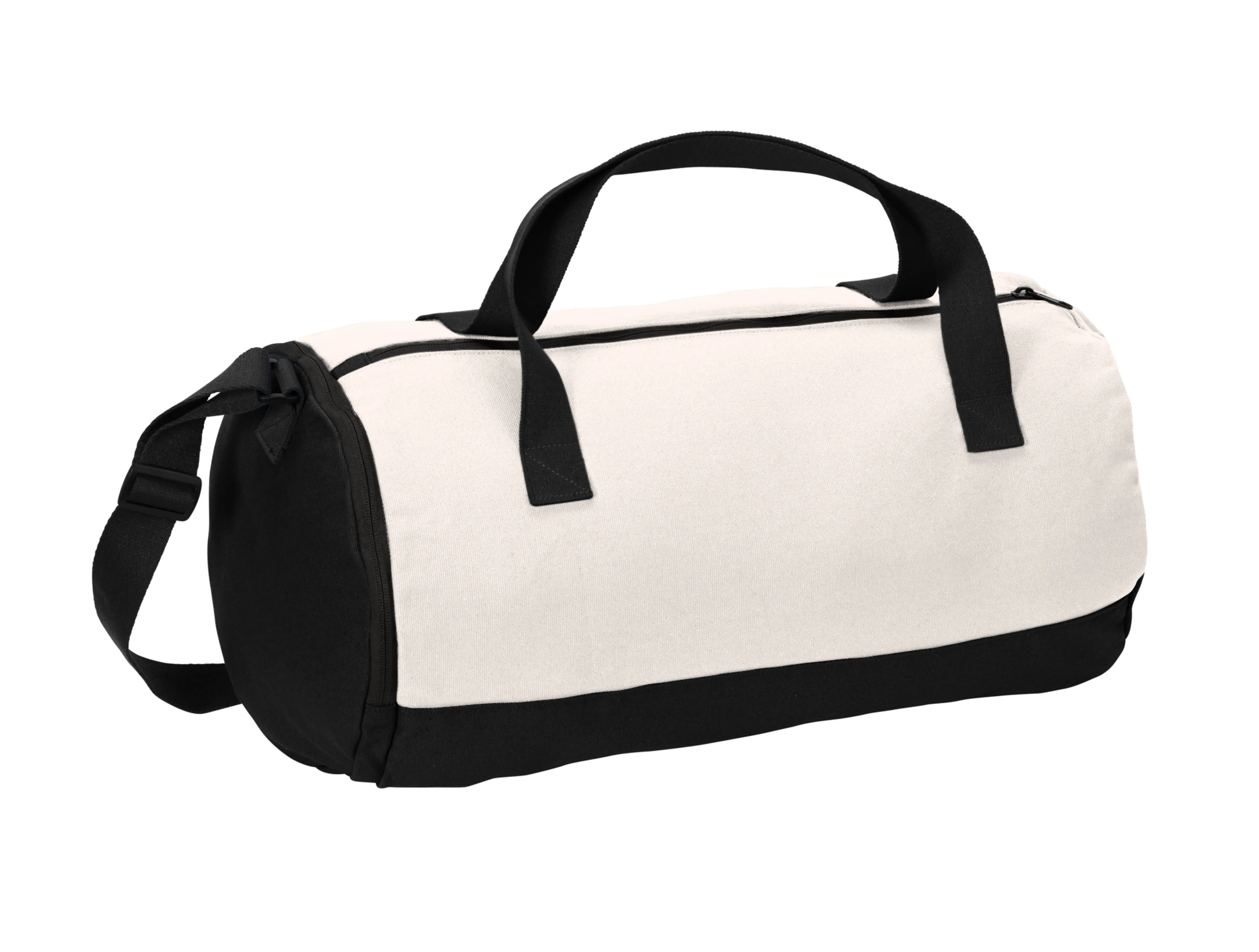 Weekender Cotton Canvas Barrel Duffel