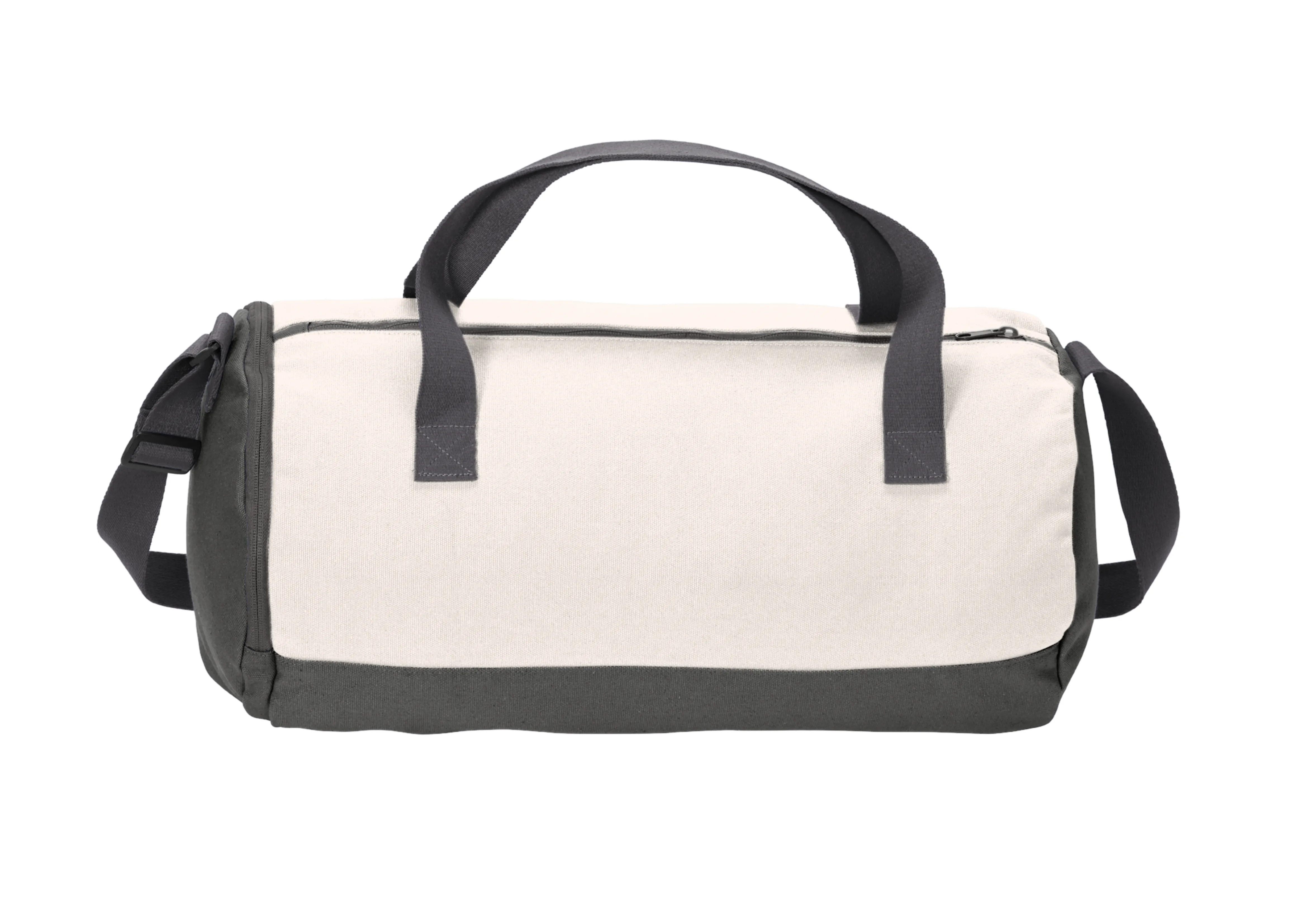 Weekender Cotton Canvas Barrel Duffel