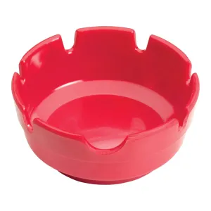 Winco MAS-4R Ashtray, 4"Dia, Red, Melamine