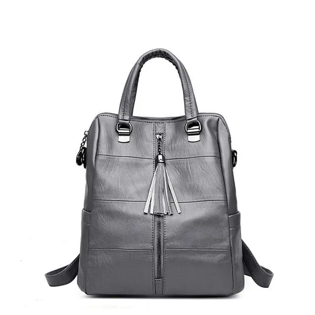 Women's Classic Leather Backpacks